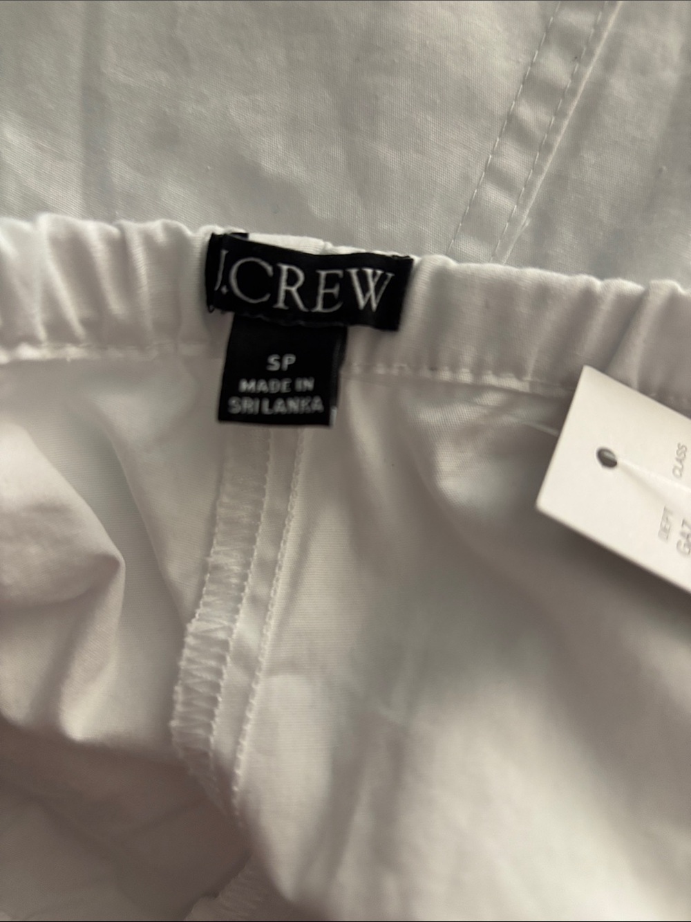 J. Crew White Petite Luna pant in cotton poplin - Picture 4 of 7